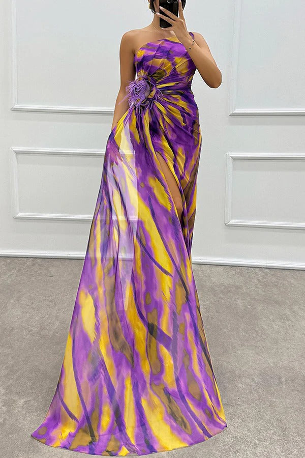Verenaluxe™ | Vibrant Draped Dress