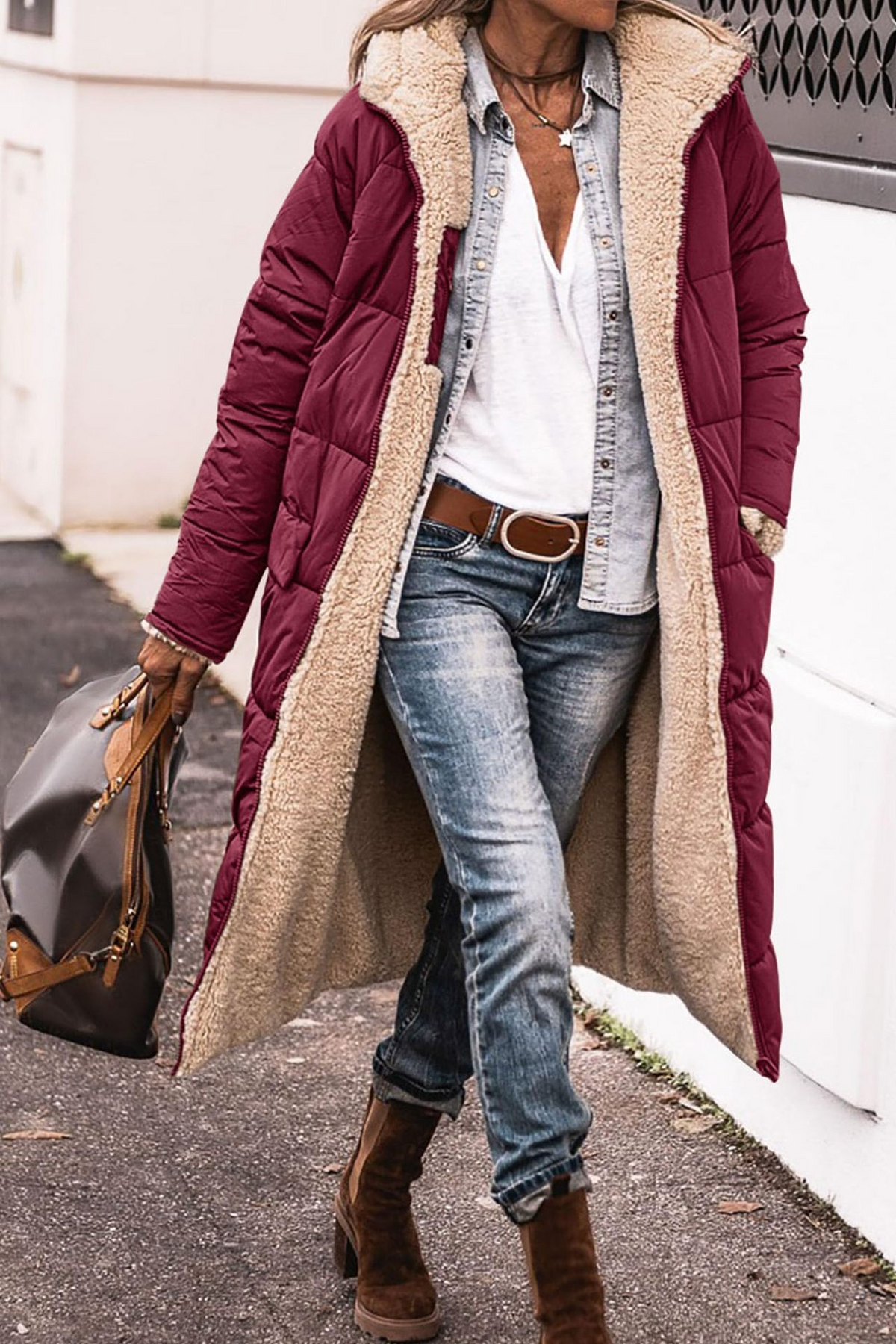 Merva – Luxe Reversible Sherpa Coat