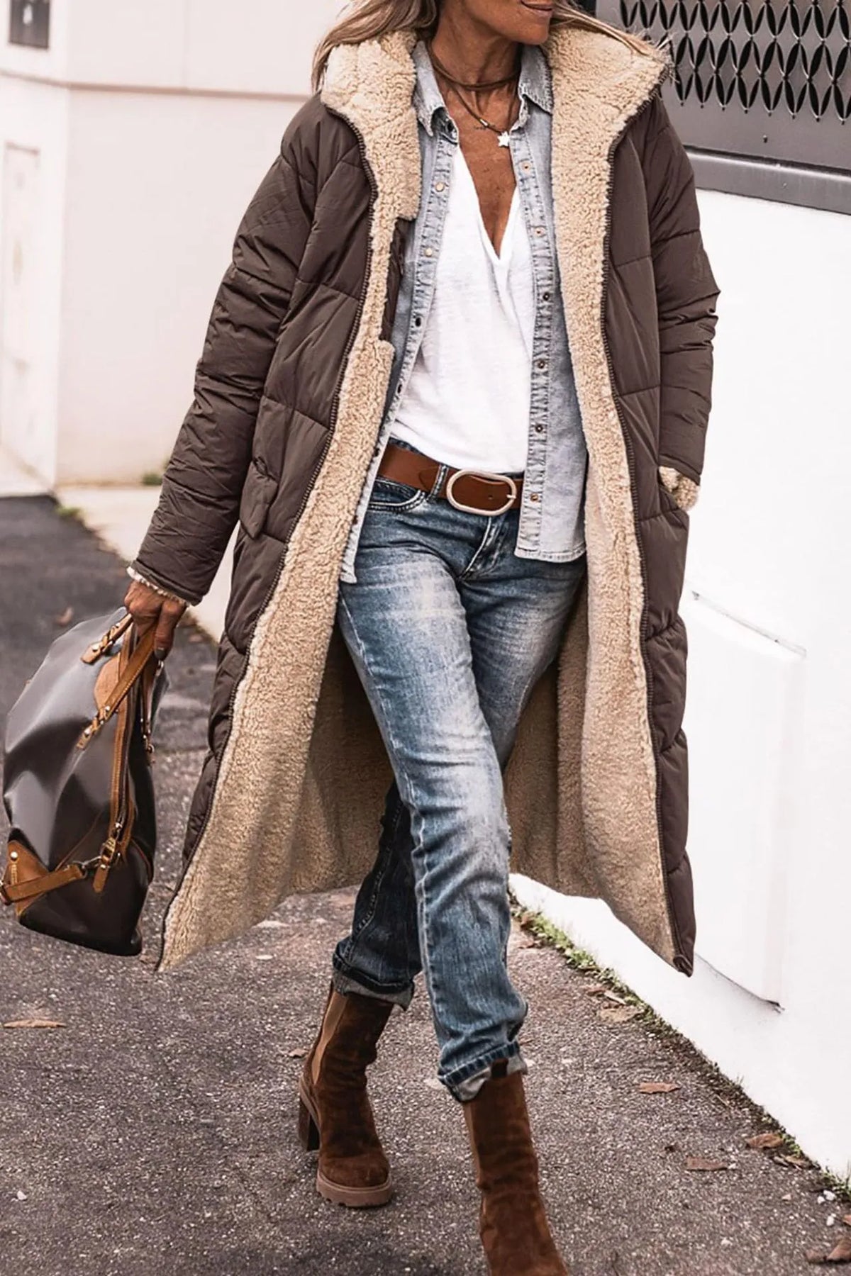 Merva – Luxe Reversible Sherpa Coat