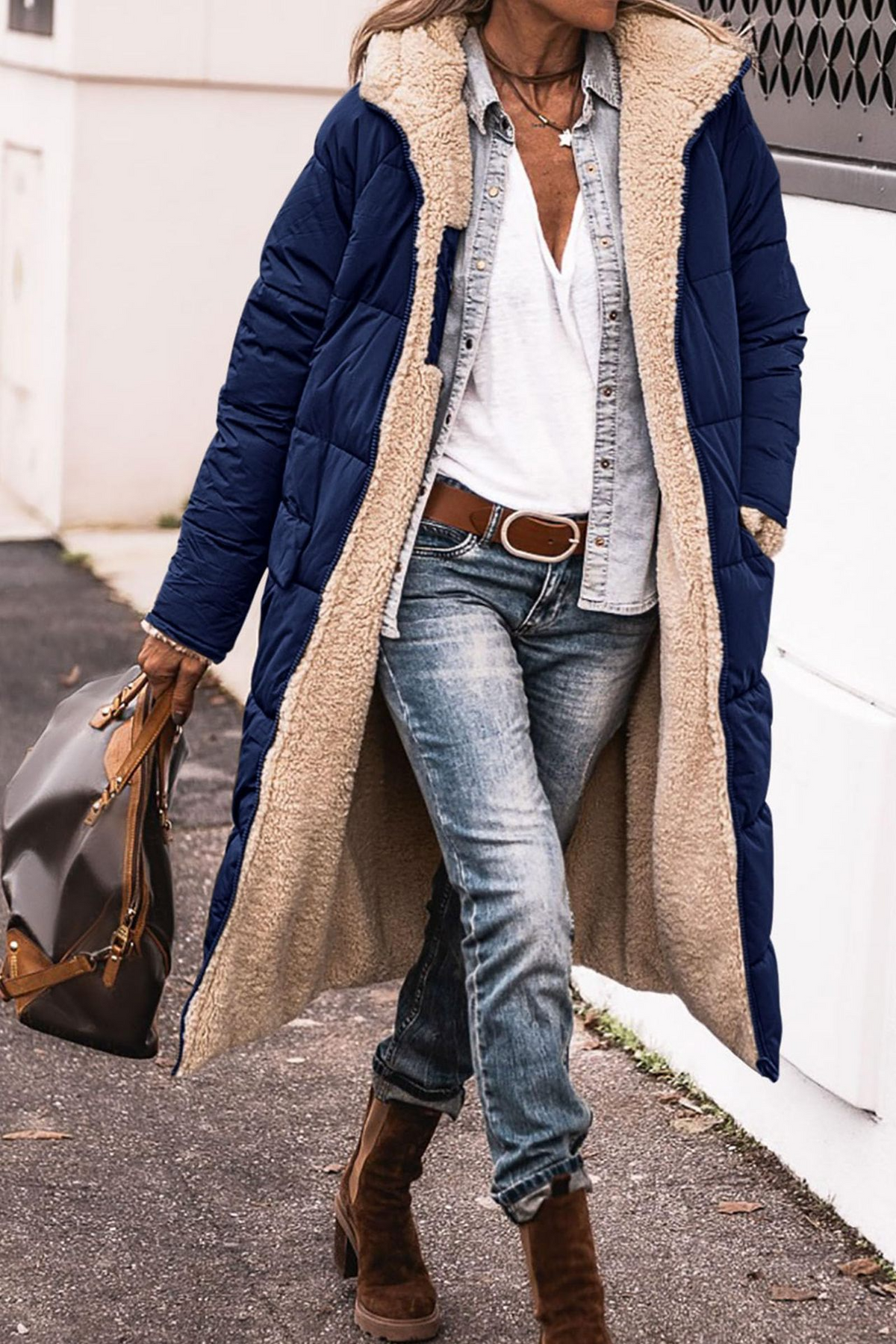 Merva – Luxe Reversible Sherpa Coat