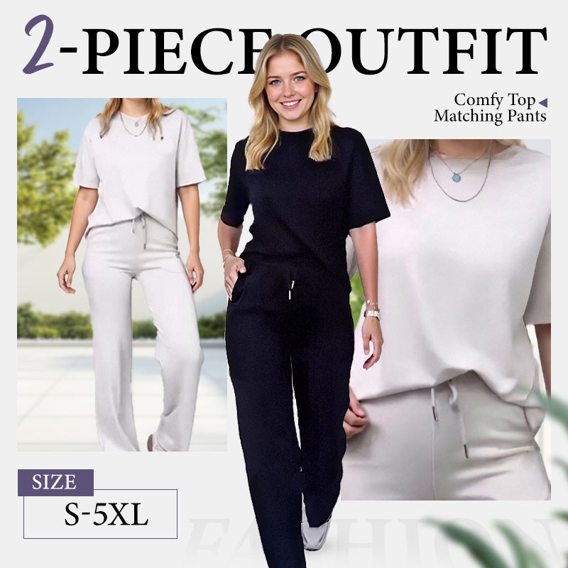 ✨ Trending Now ✨ Women’s Chic Top & Matching Pants 2-Piece Outfit 💜 2x Combi Deal: A$119.95, Save A$39.95