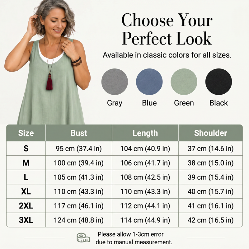Women's Casual Loose Sleeveless Two Piece Tank Dress
