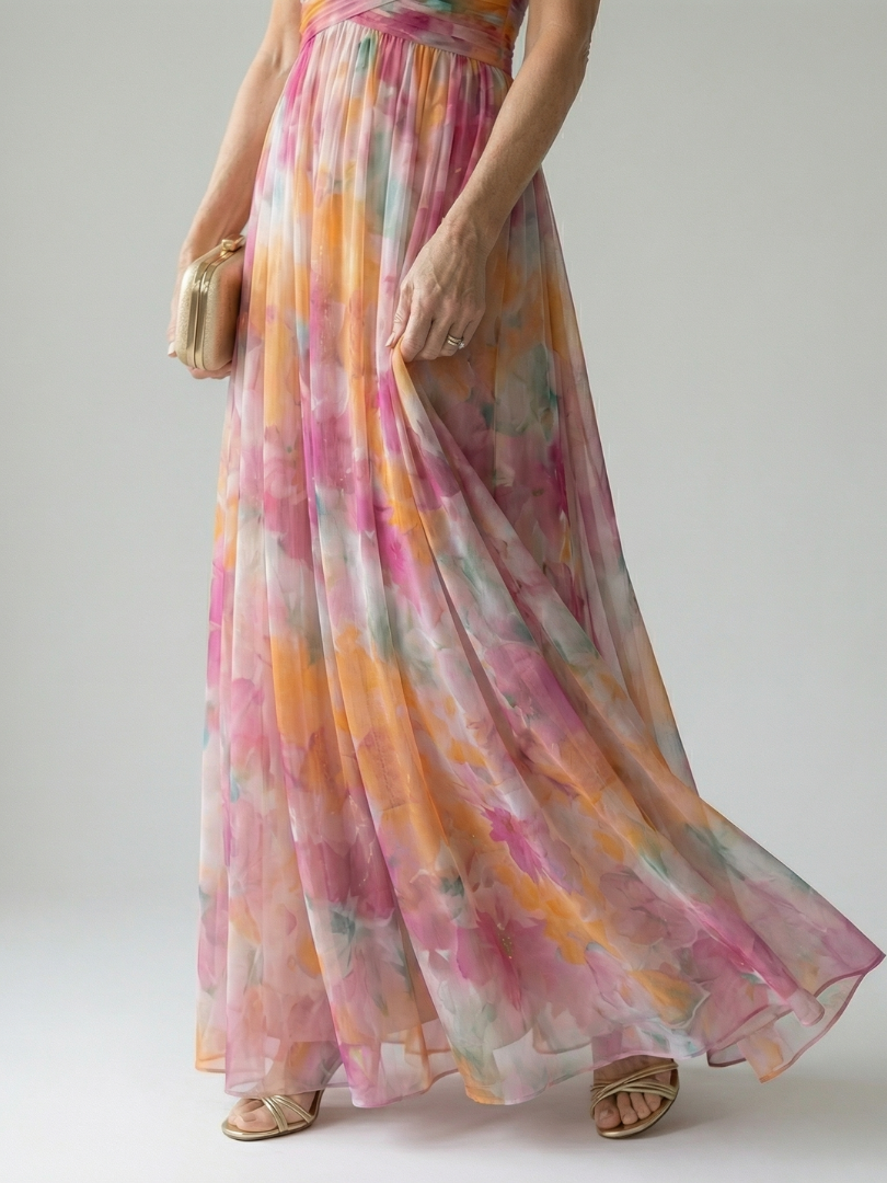 Verenaluxe™ | Soft Wrap Maxi Dress