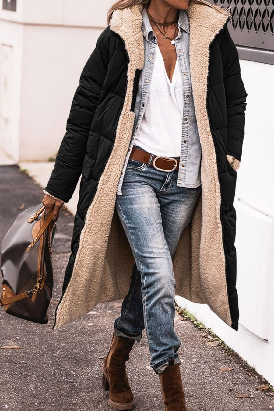 Merva – Luxe Reversible Sherpa Coat