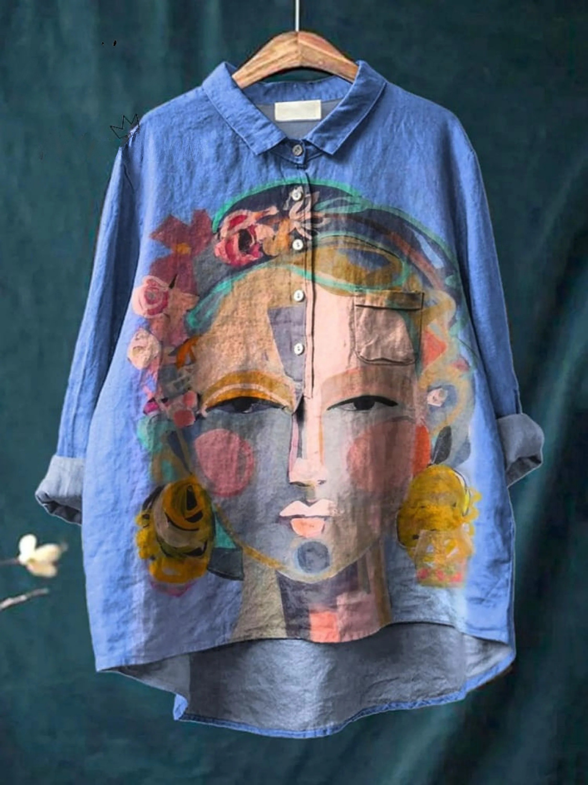 Oil Painting - Women's Casual Shirt