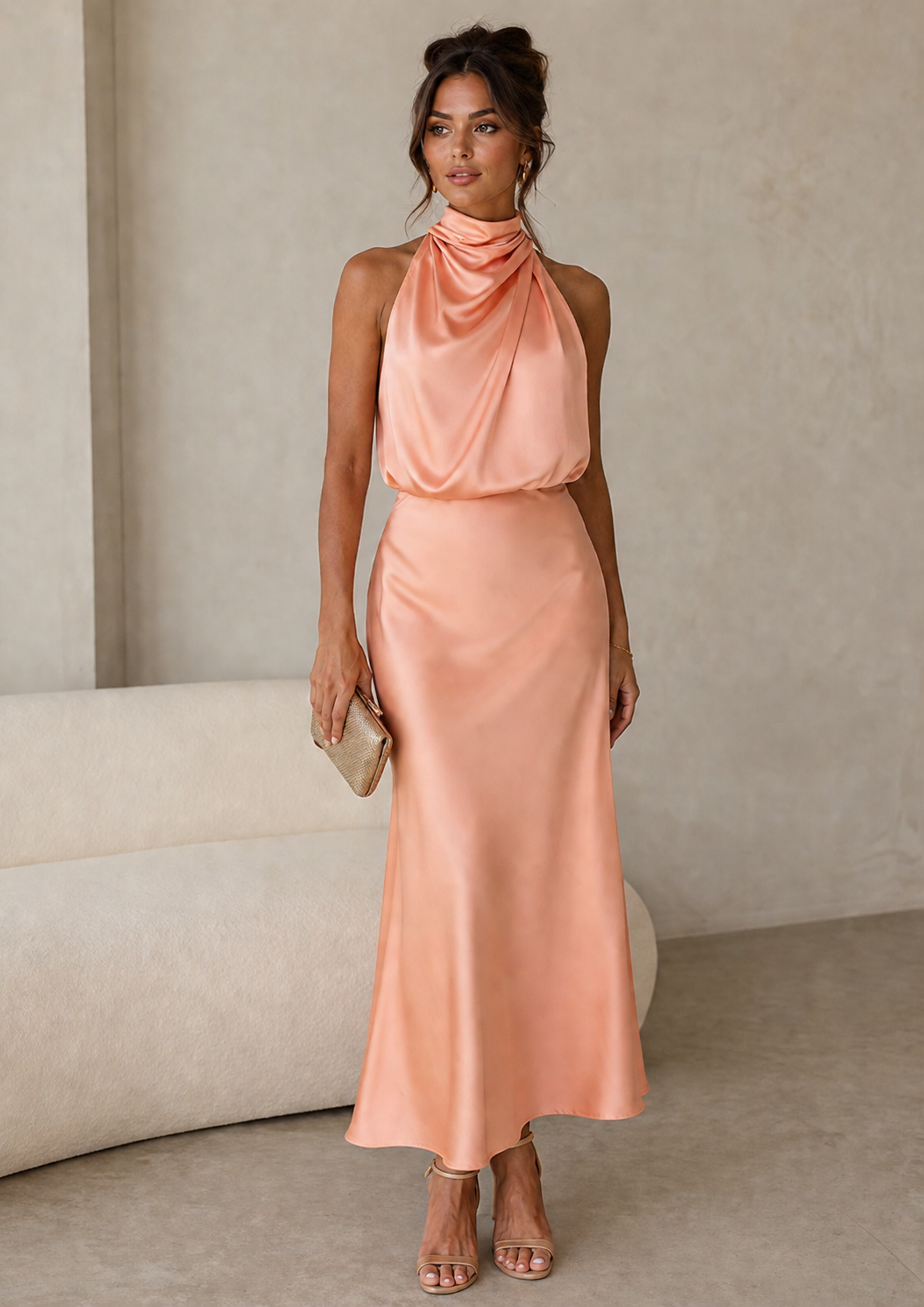 Verenaluxe™ | Draped Dress