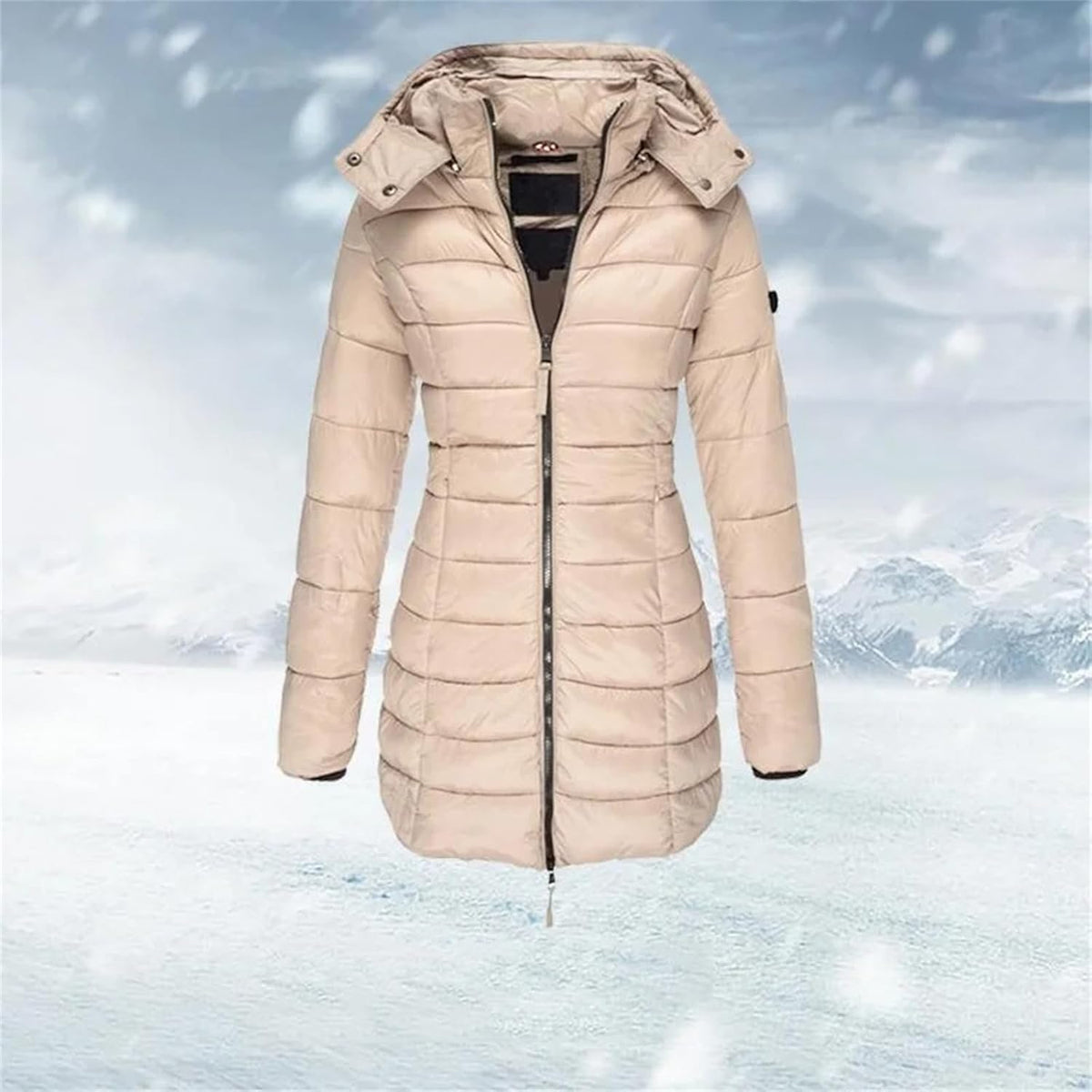 Clara Hooded Puffer Long Jacket
