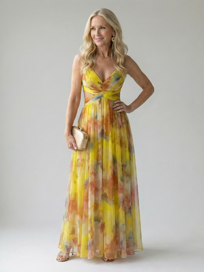 Verenaluxe™ | Soft Wrap Maxi Dress