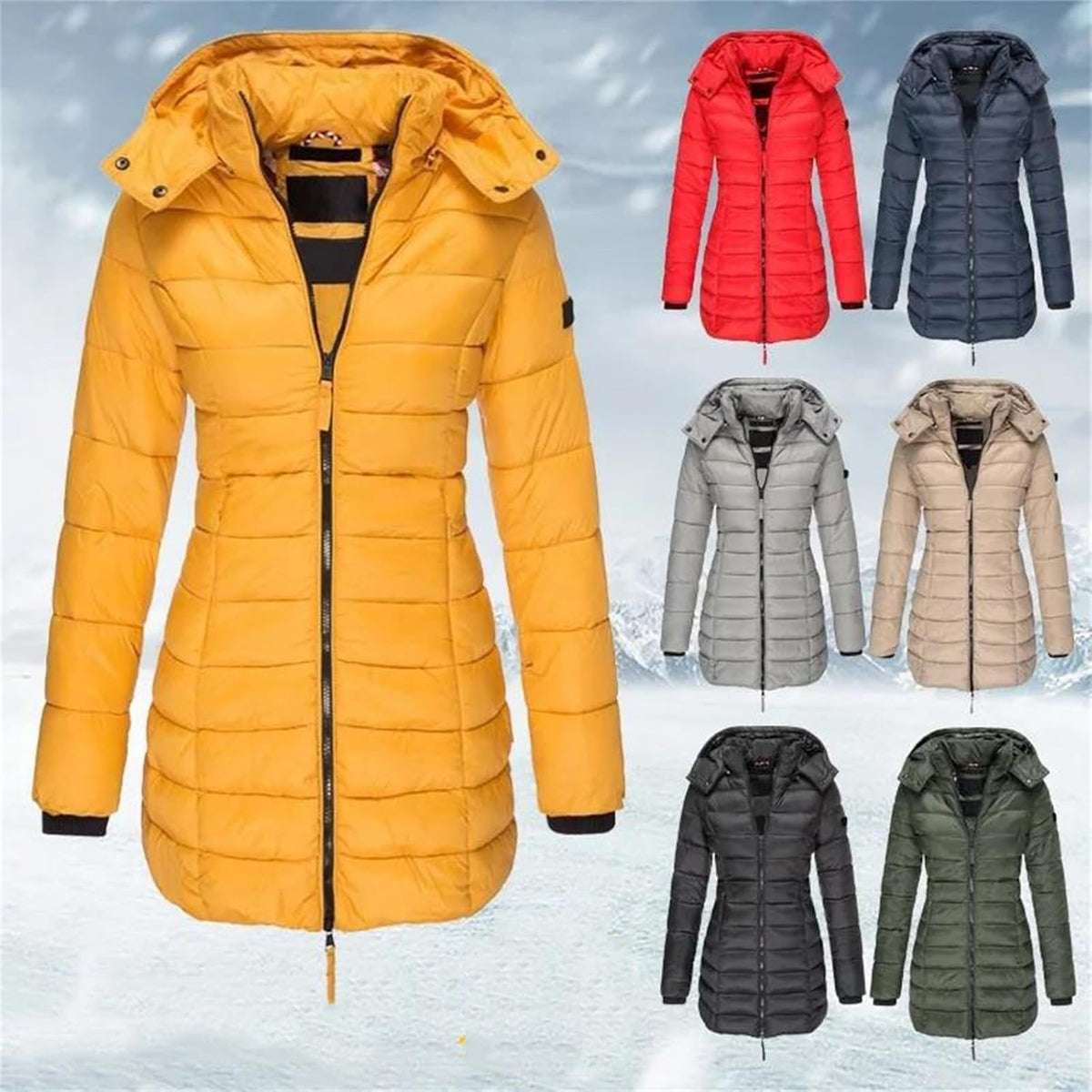 Clara Hooded Puffer Long Jacket