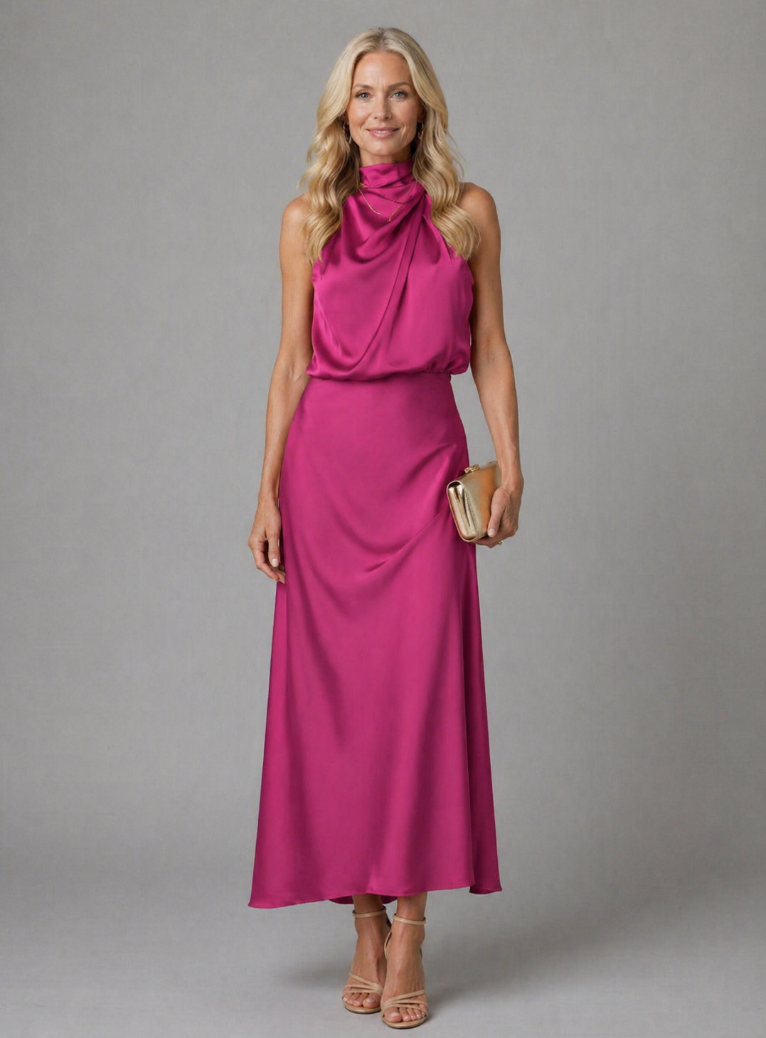 Verenaluxe™ | Draped Dress
