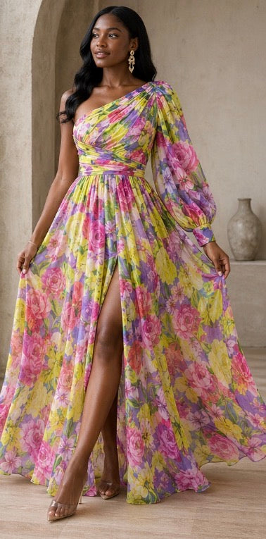 Verenaluxe™ | Blossom Drama Dress