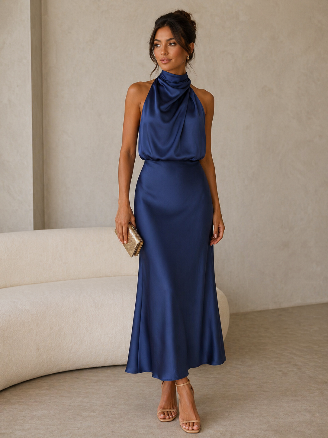 Verenaluxe™ | Draped Dress