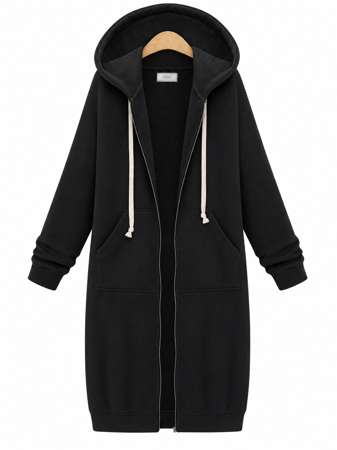Harper™ Longline Zip-Up Fleece Hoodie