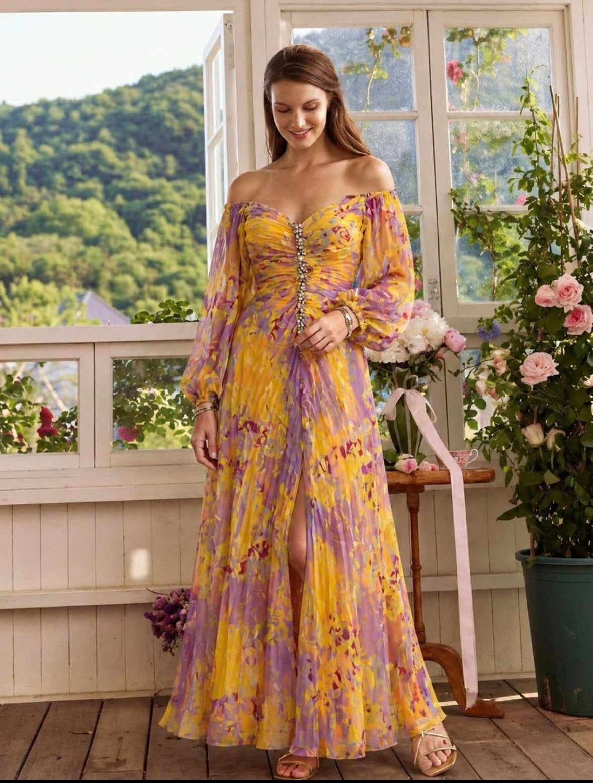 Verenaluxe™ | Elegant Dress with V-Neck
