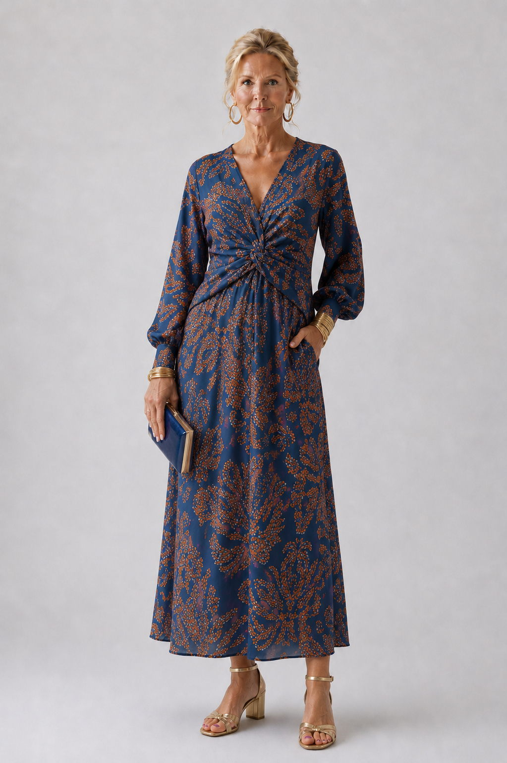 Verenaluxe™ | Floral print Dress