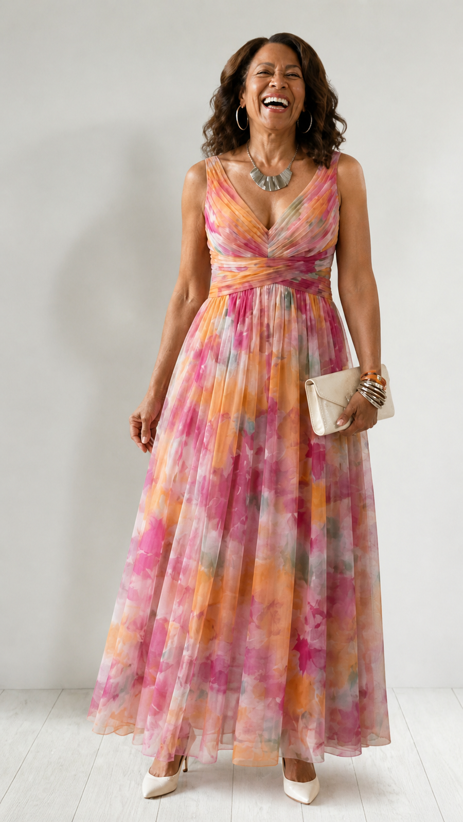 Verenaluxe™ | Soft Wrap Maxi Dress