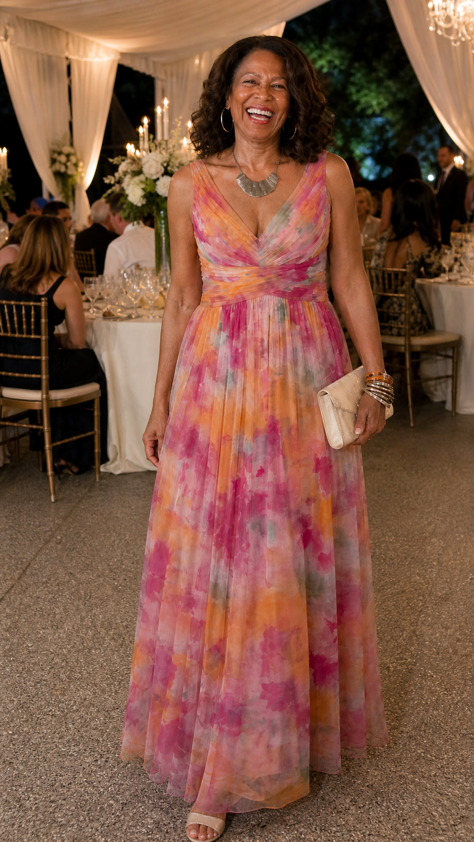 Verenaluxe™ | Soft Wrap Maxi Dress