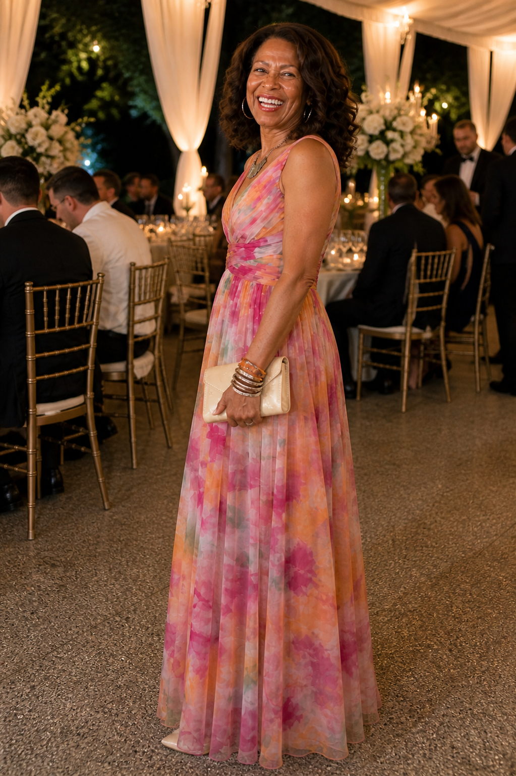 Verenaluxe™ | Soft Wrap Maxi Dress