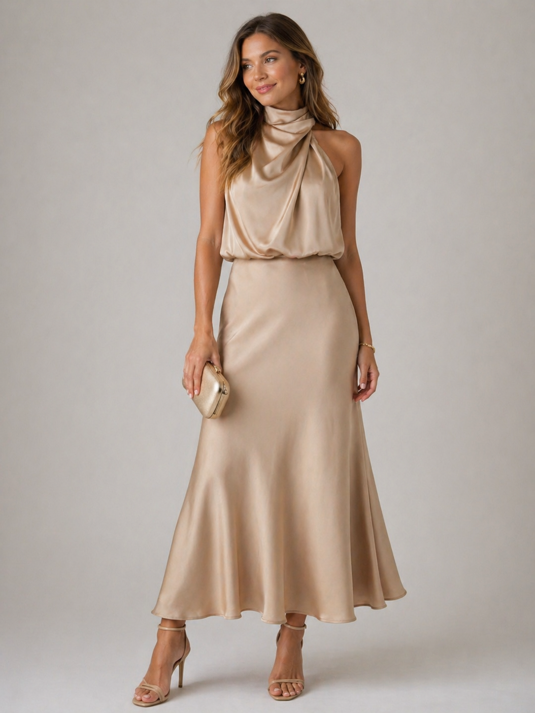 Verenaluxe™ | Draped Dress