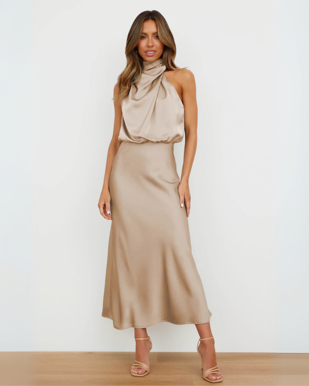 Verenaluxe™ | Draped Dress