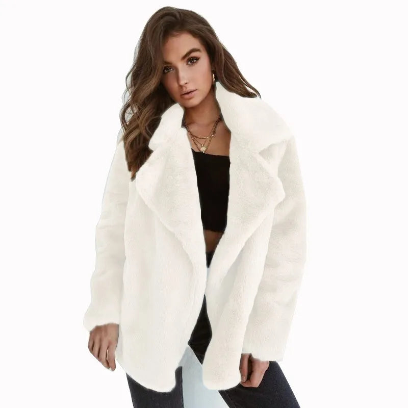 Luxe Plush Lapel Coat