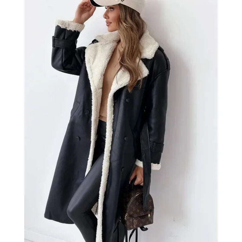 Luxe Lapel Winter Coat