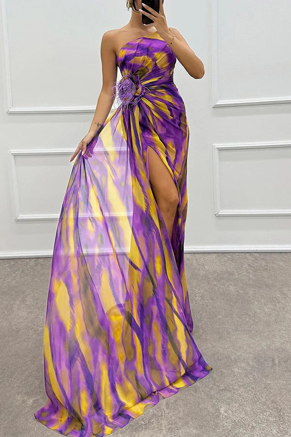 Verenaluxe™ | Vibrant Draped Dress