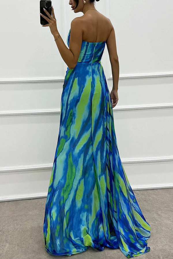 Verenaluxe™ | Vibrant Draped Dress