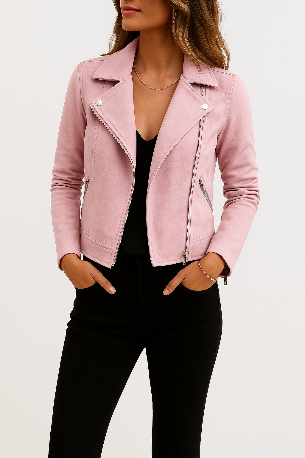 Suede Biker Jacket | Stylish Outerwear