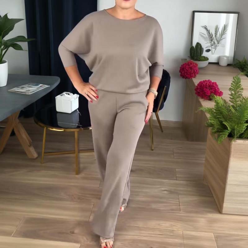 Elegant 3-piece set including long cardigan, top and pants💞